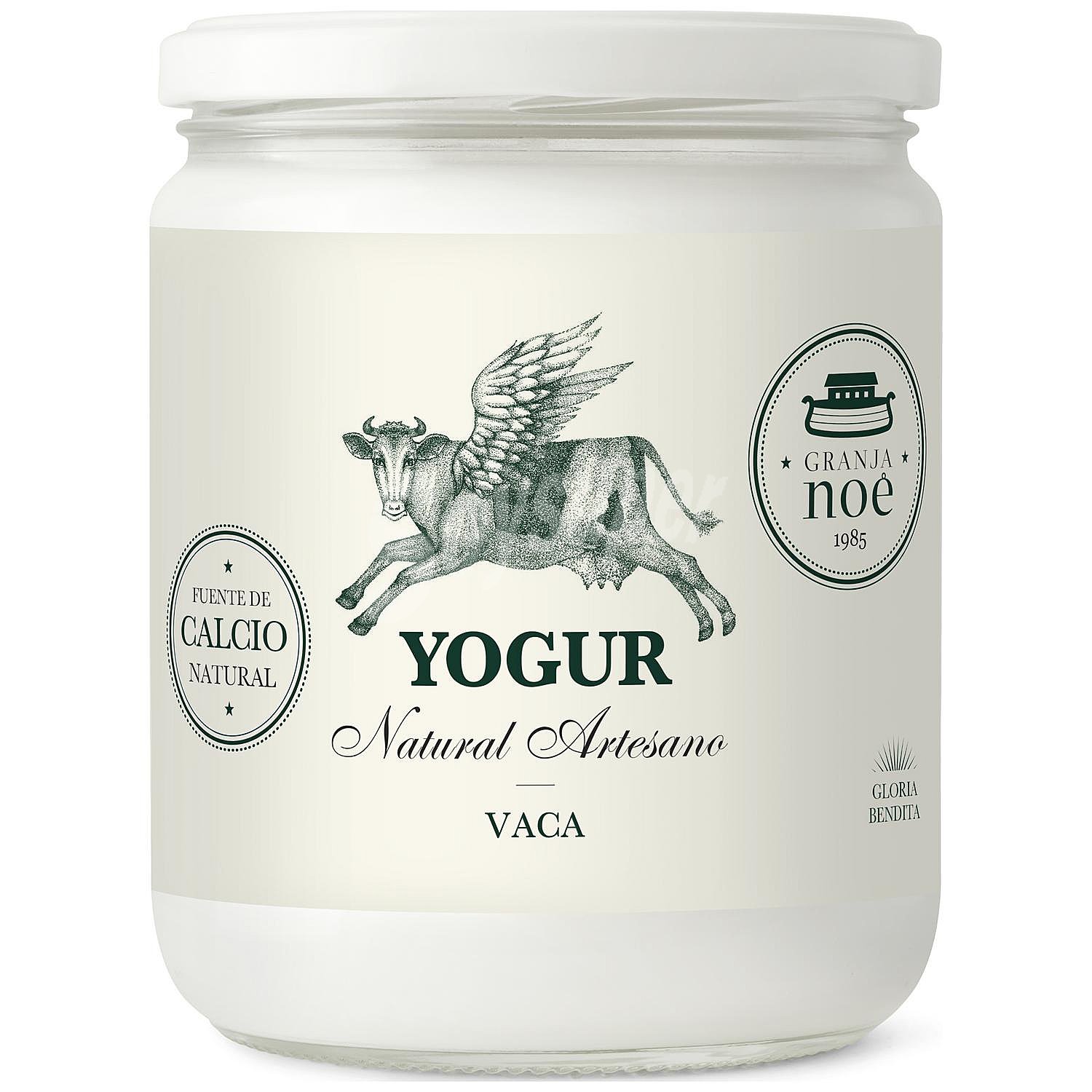 Yogur natural artesano de vaca Granja Noé sin gluten