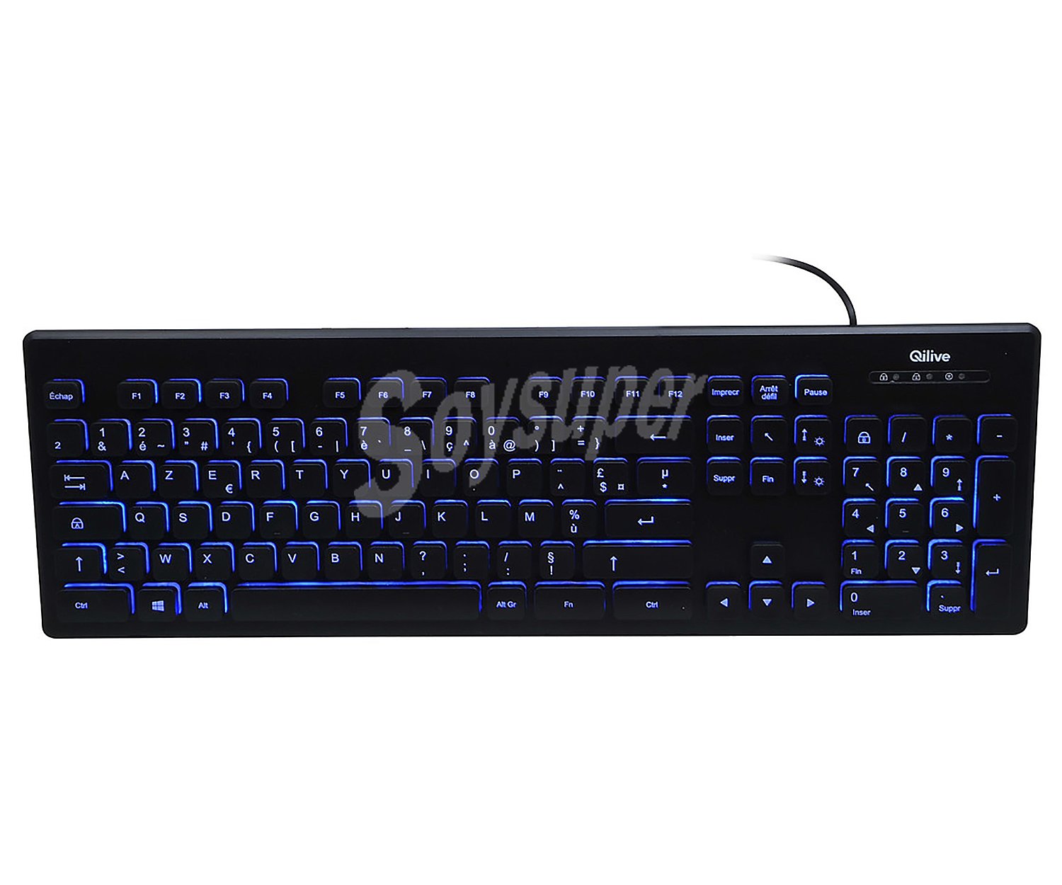 Teclado gaming iluminación led, conexión usb Q.8421