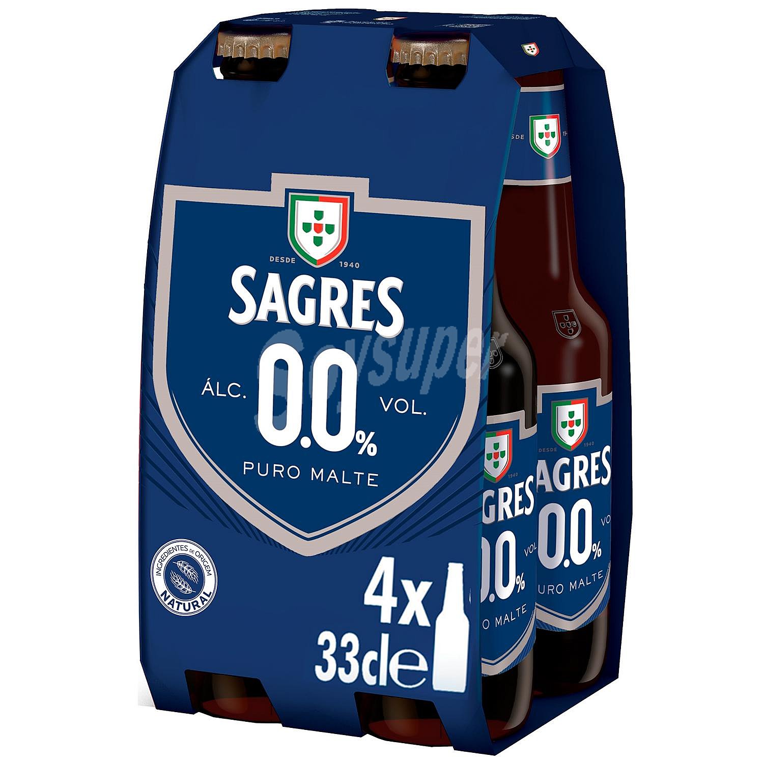 Cerveza Sagres 0,0 sin alcohol