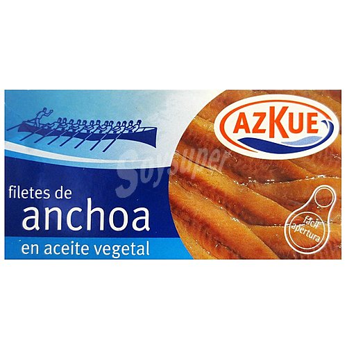 Azkue Filetes de anchoa en aceite vegetal azkue