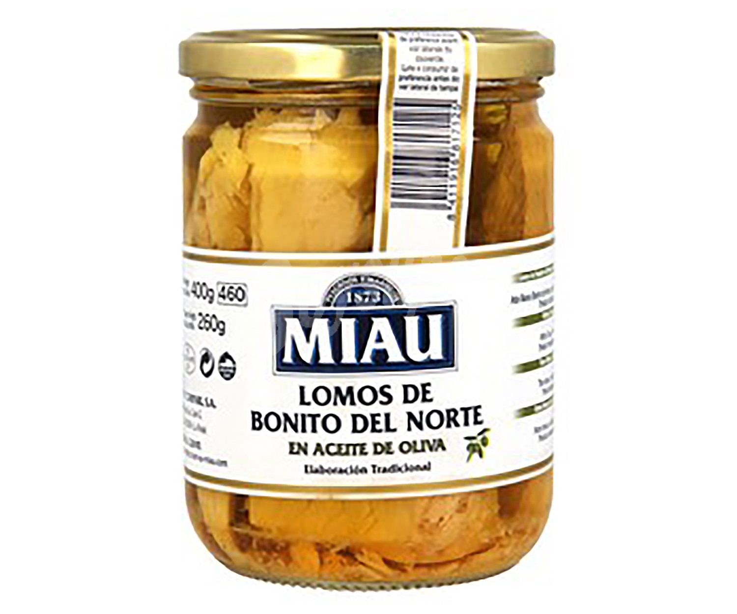 Miau Bonito del Norte (lomos) en aceite de oliva miau