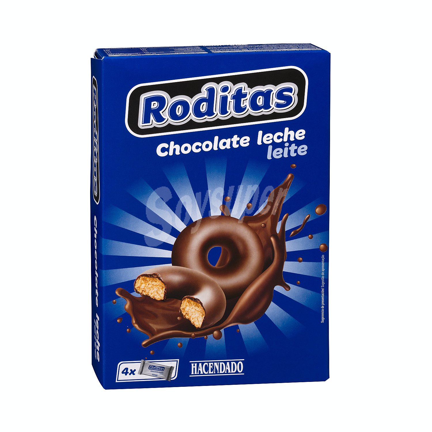 Galletas Roditas bañadas con chocolate con leche