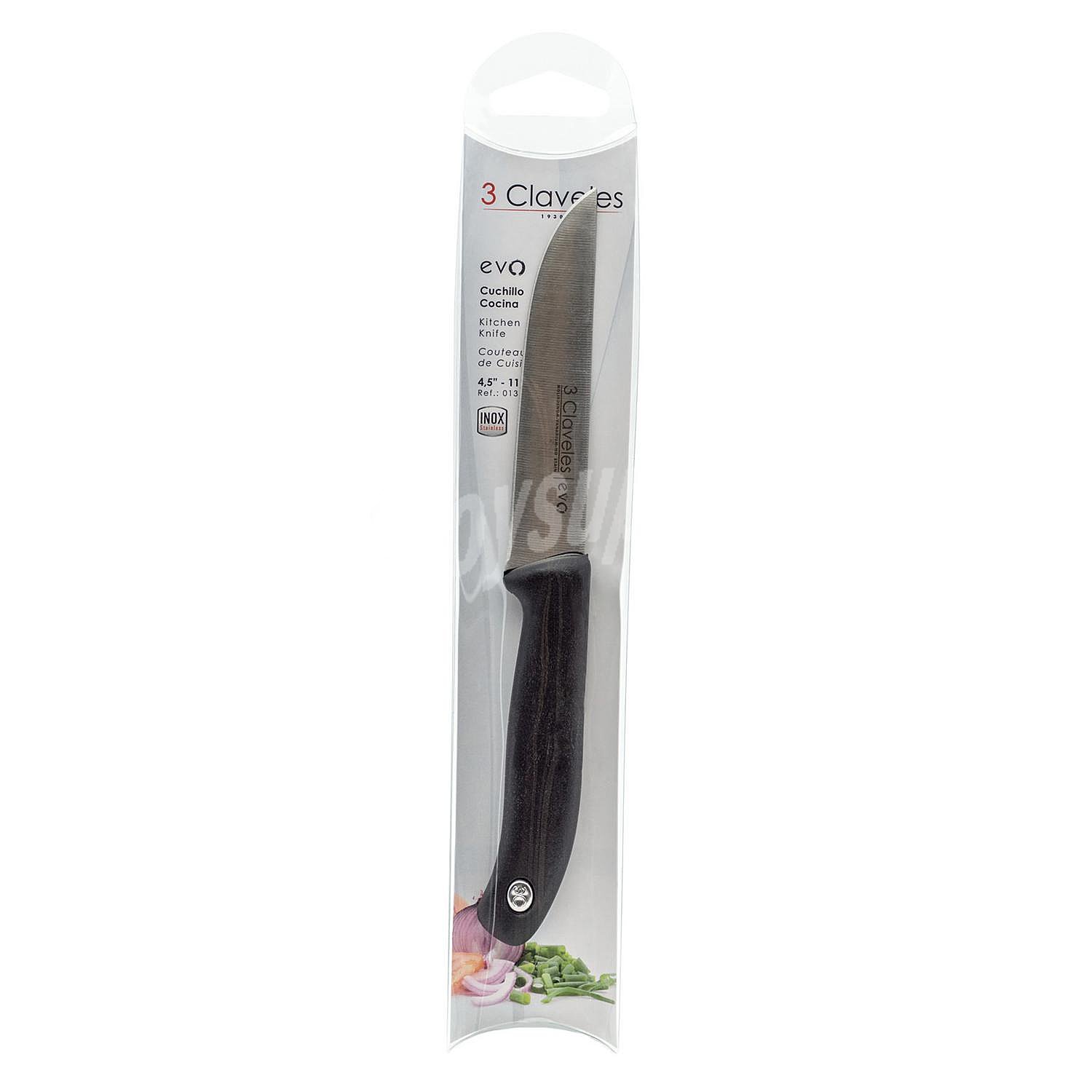 Cuchillo de Cocina de Acero Inoxidable 3 claveles 11 cm