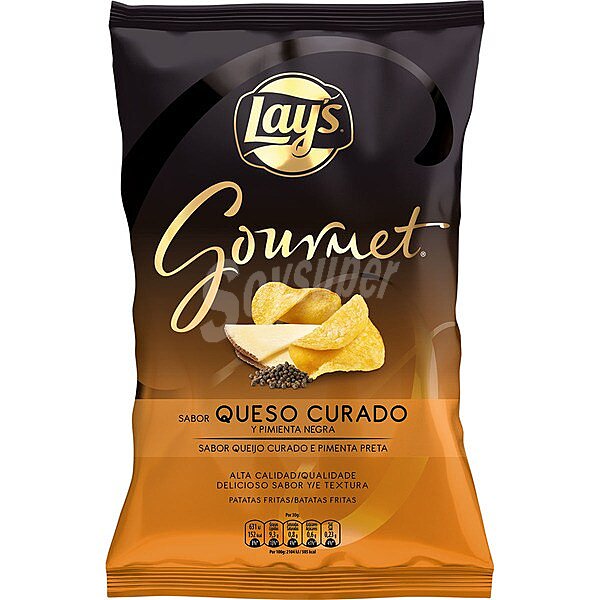 Patatas fritas sabor queso curado y pimienta negra Sin Gluten