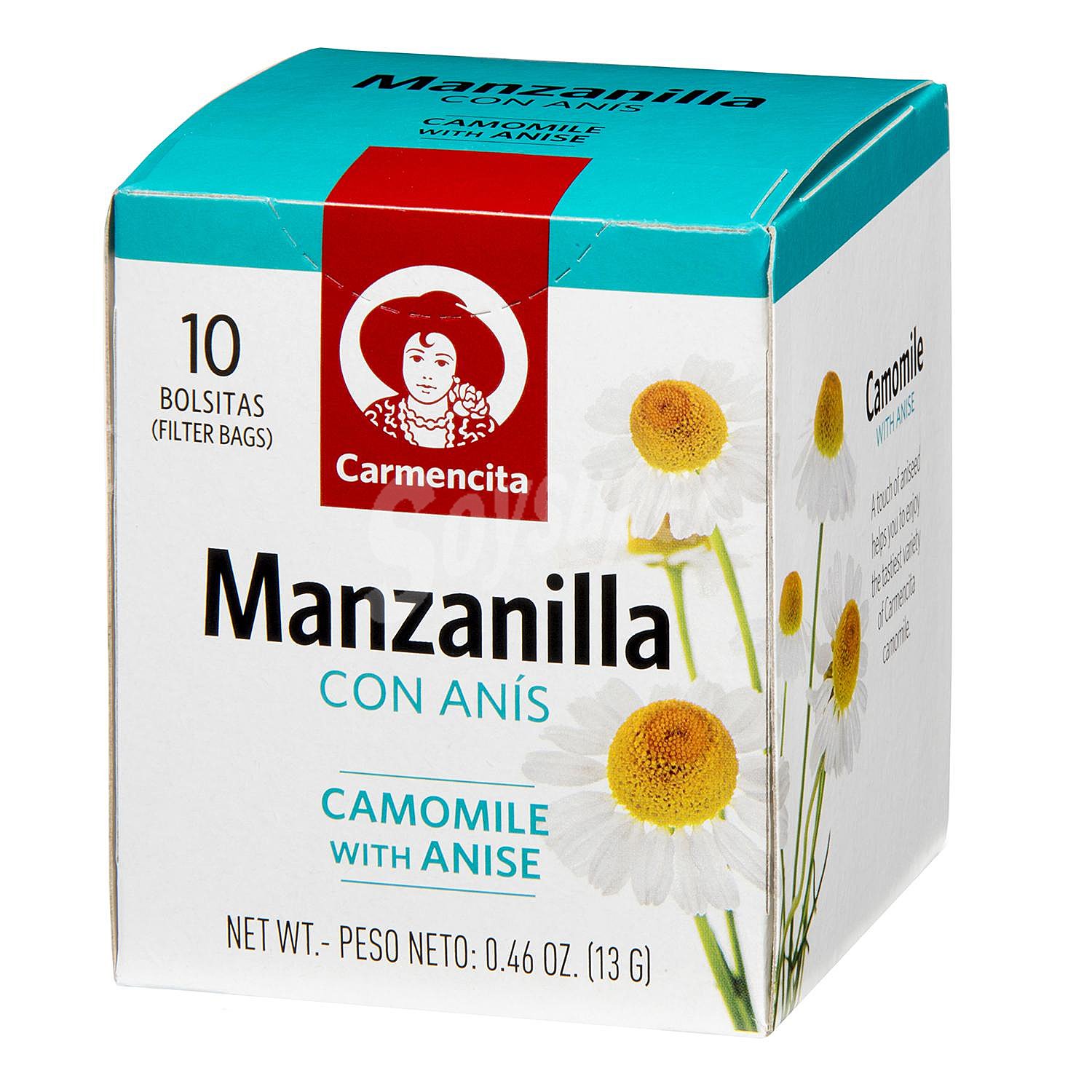 Manzanilla con anís en bolsitas Carmencita