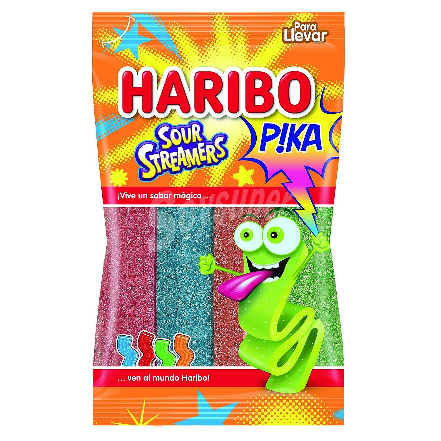 Sour Streamers Pika tiras de caramelo de goma