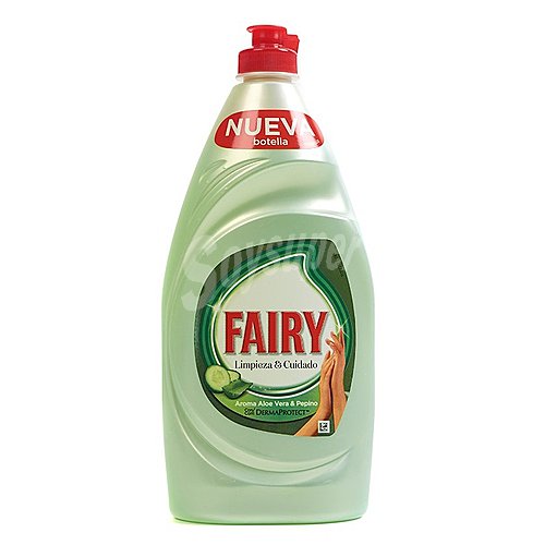 Fairy Detergente lavavajillas concentrado de mano aroma aloe vera y pepino fairy