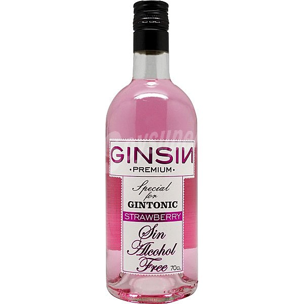 Ginebra sin alcohol strawberry