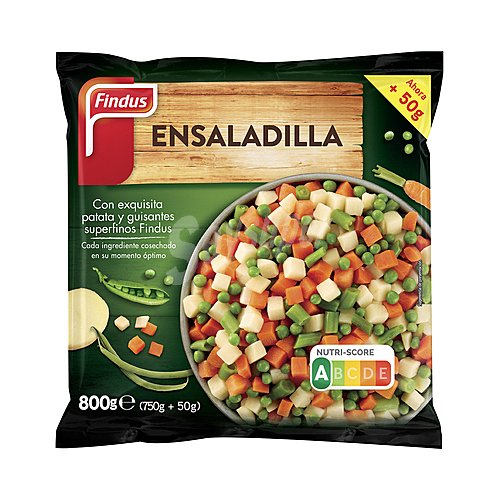 Findus Ensaladilla congelada con patata y guisantes superfinos findus