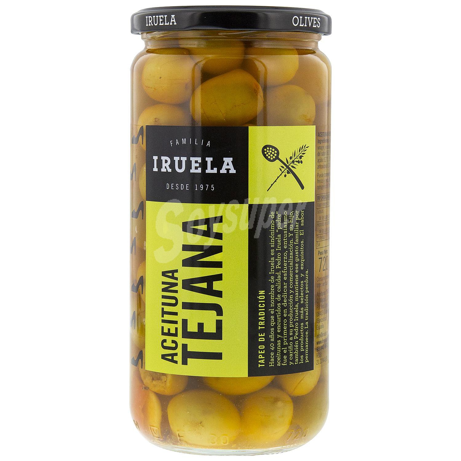 Aceitunas verdes aliñadas tejanas iruela