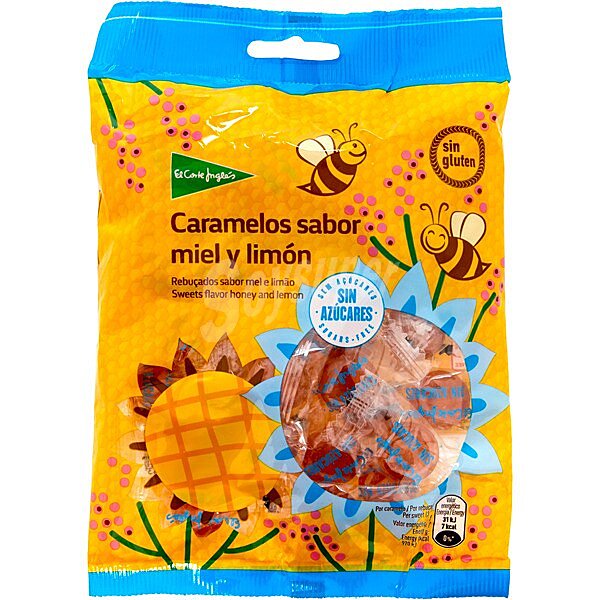 Caramelo de miel y limón sin azúcar y sin gluten bolsa 125 g