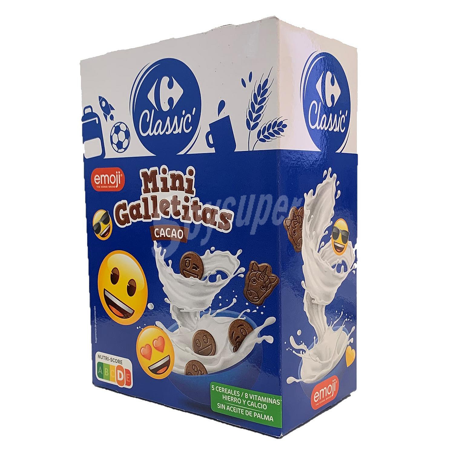 Galletas cacao minis Carrefour Classic