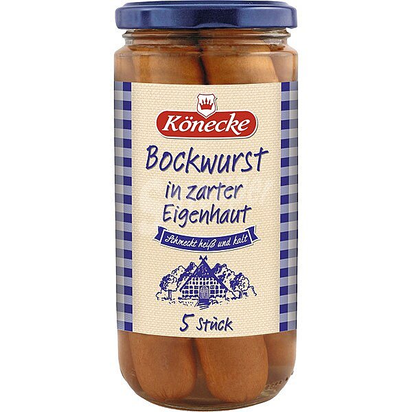 Salchichas bockwurst 5 piezas