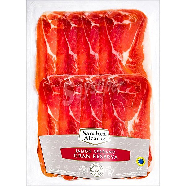 Jamón curado Gran Reserva en lonchas sin gluten sin lactosa