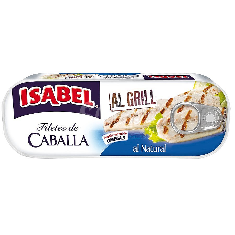 Caballa al grill, al natural iisabel