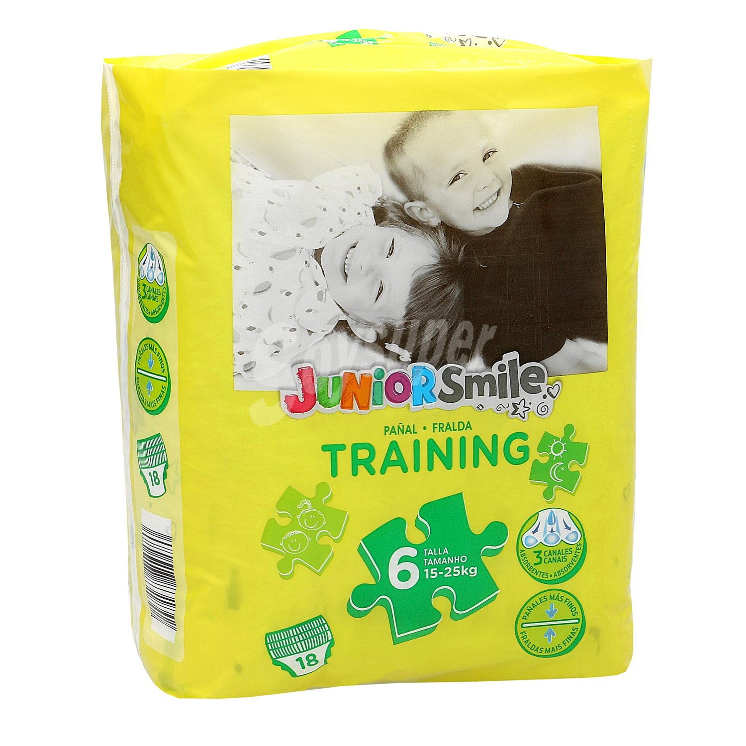 Braguita pañal unisex 15-25 kgs talla 6 Juniorsmile