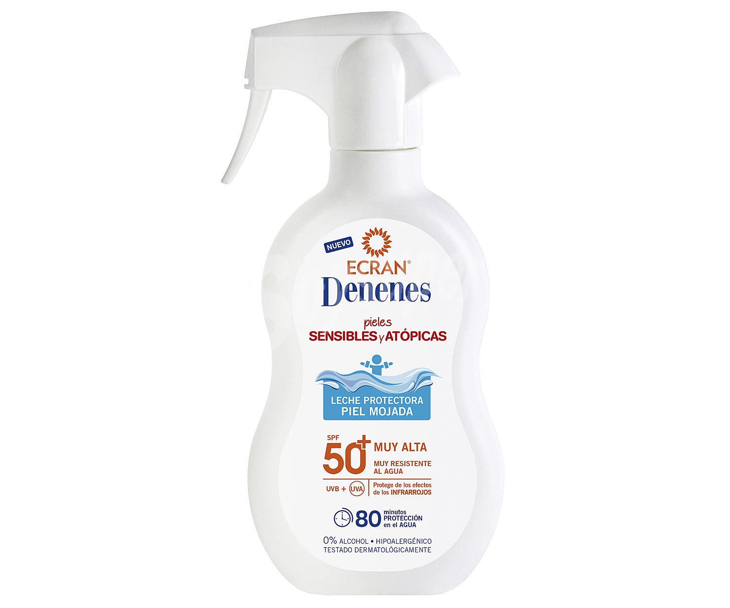 Leche protectora en spray, especial niños, con factor de protección 50+ (muy alta)