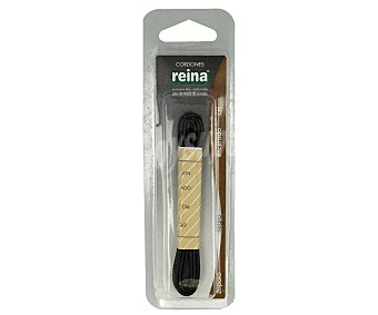 Cordones bota encerados, 80 cm. reina, negro, 1 par