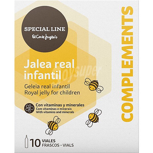 jalea real infantil con vitaminas y minerales 10 viales x caja 100 ml