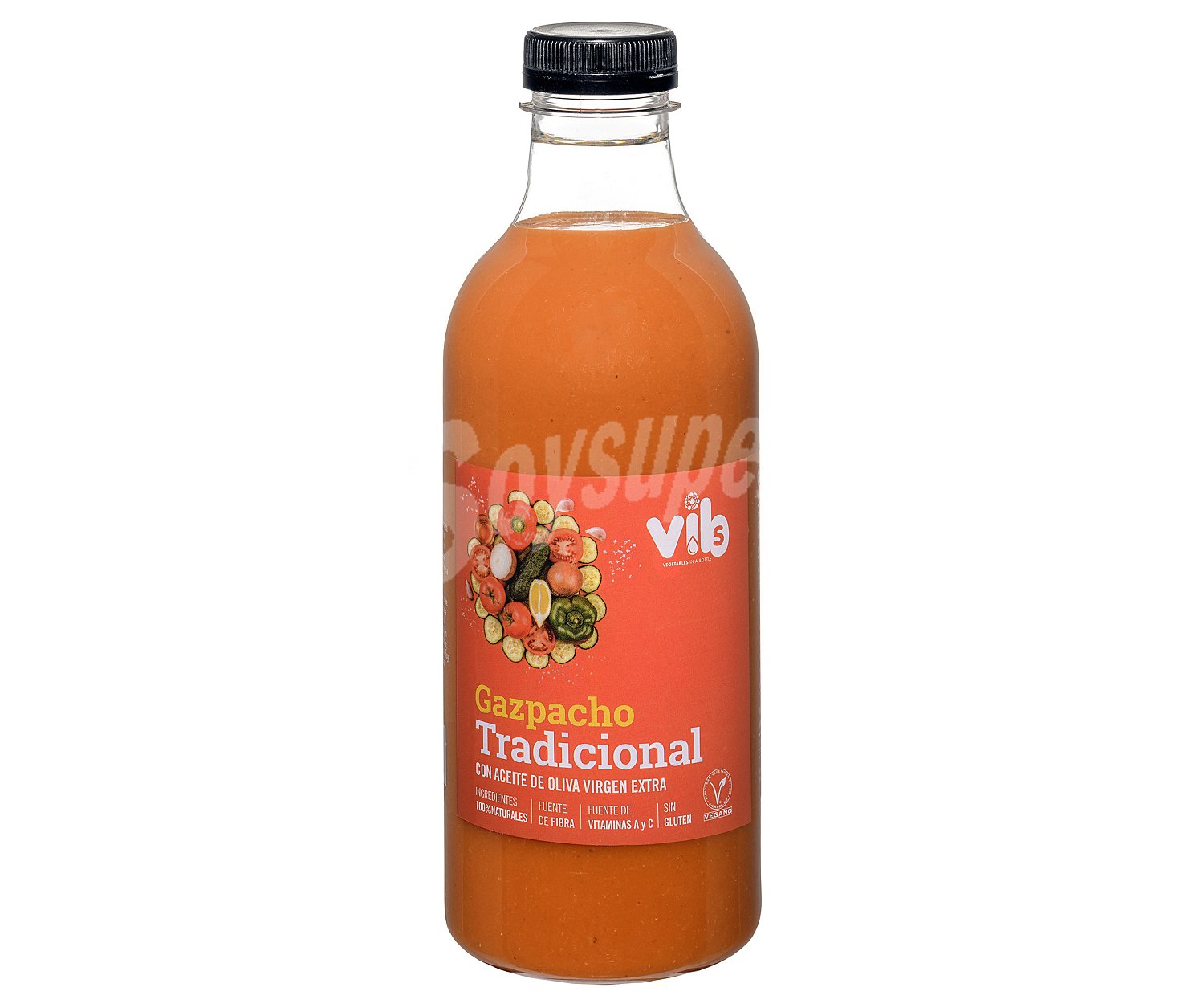 Gazpacho tradicional elaborado con ingredientes 100% naturales