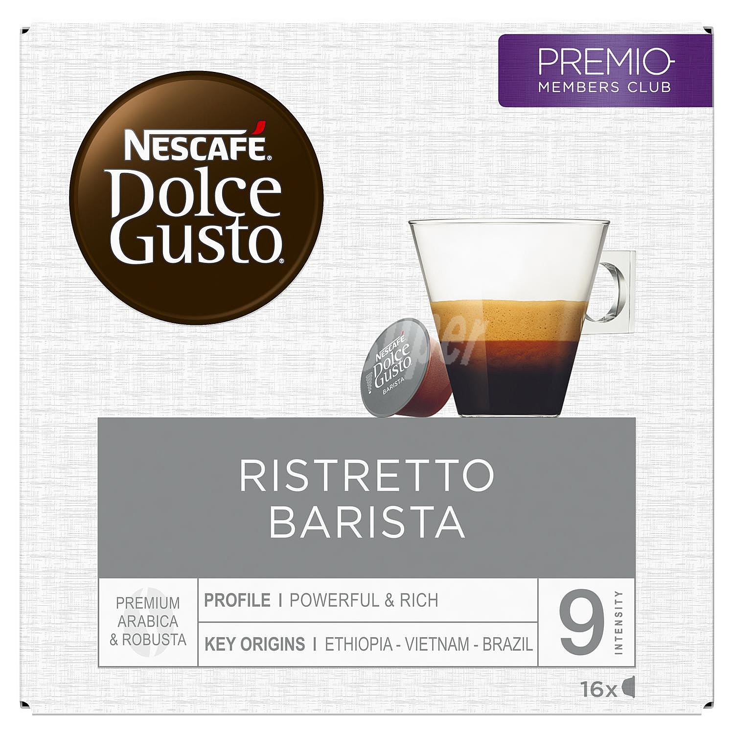 Café molido de tueste Expresso Barista en cápsulas, intensidad 9