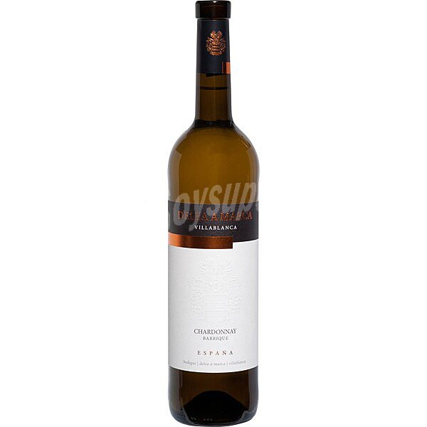 Vino blanco chardonnay barrica de Andalucia botella 75 cl