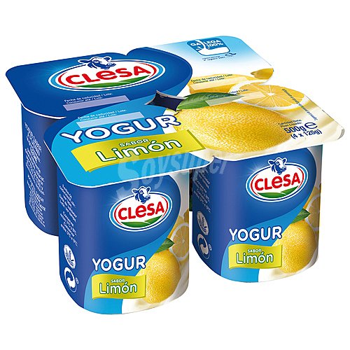 Clesa Yogur con sabor a limón, elaborado con leche 100% gallega clesa