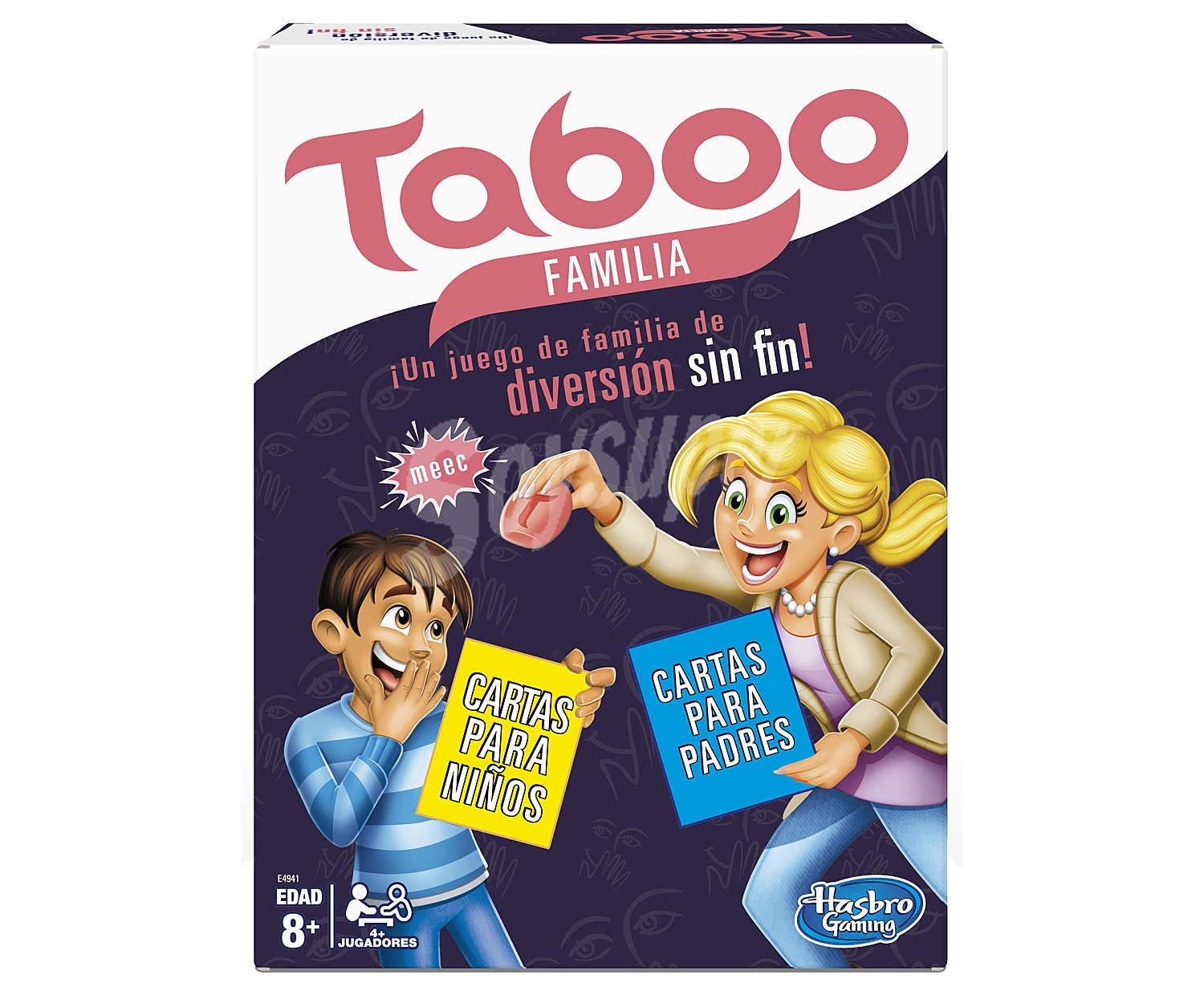 Juego de mesa Taboo Familia, hasbro, desde 4 jugadores