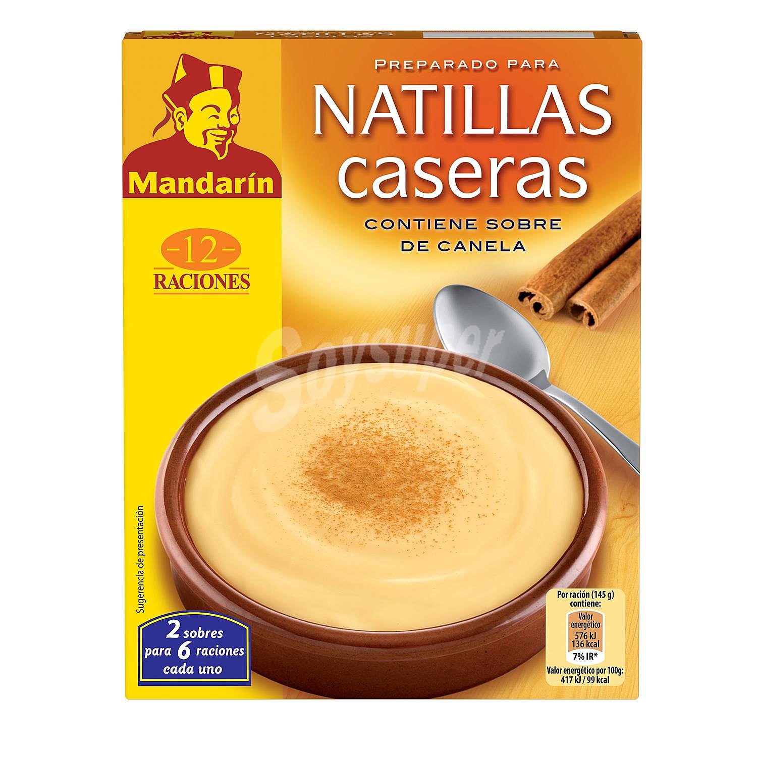 Preparado para natillas caseras Mandarín