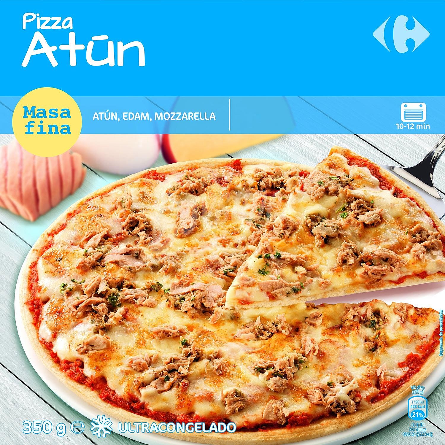 Pizza de atún Carrefour