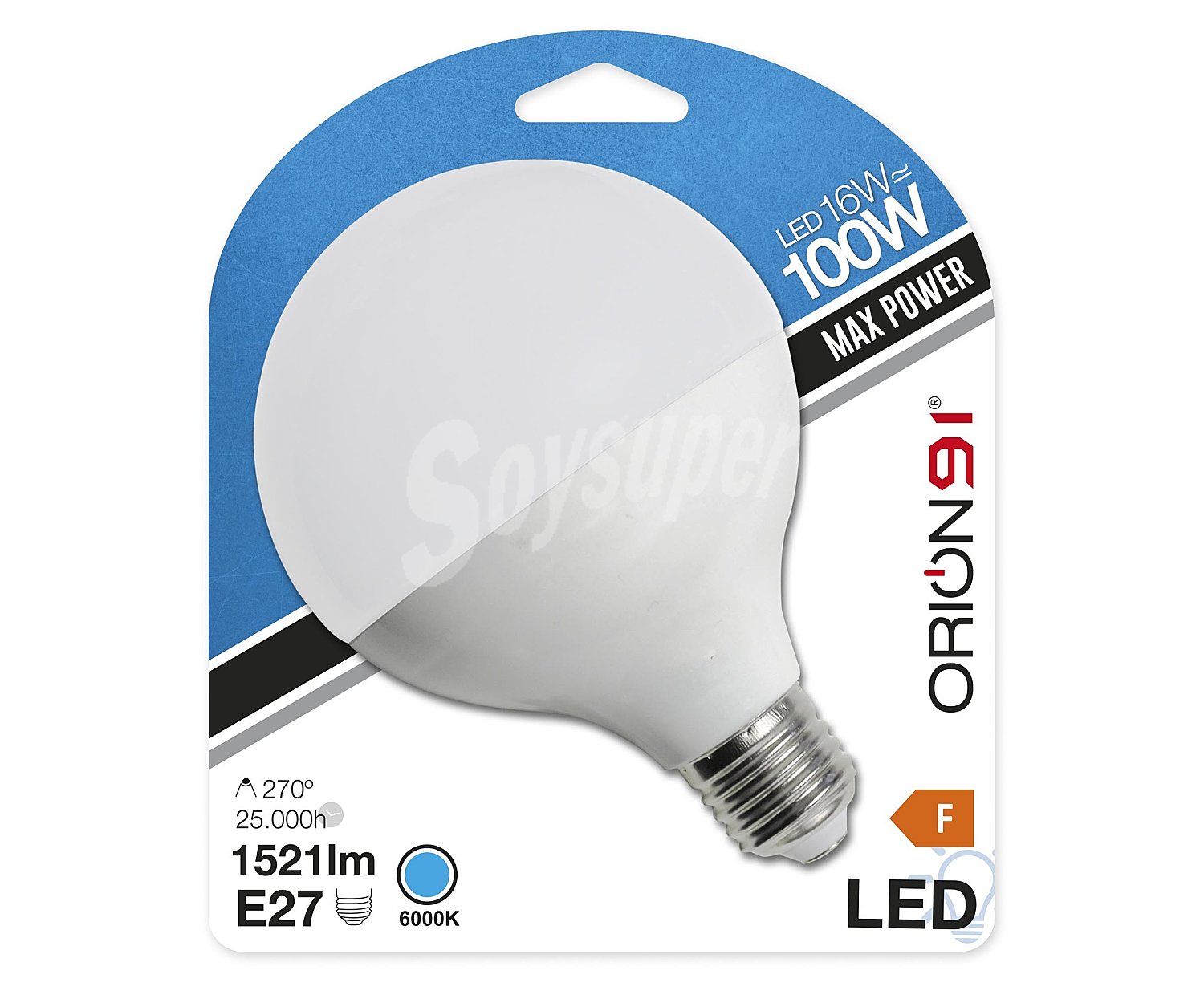 Bombilla Led E27, 16W=100W, luz fría , sevenon