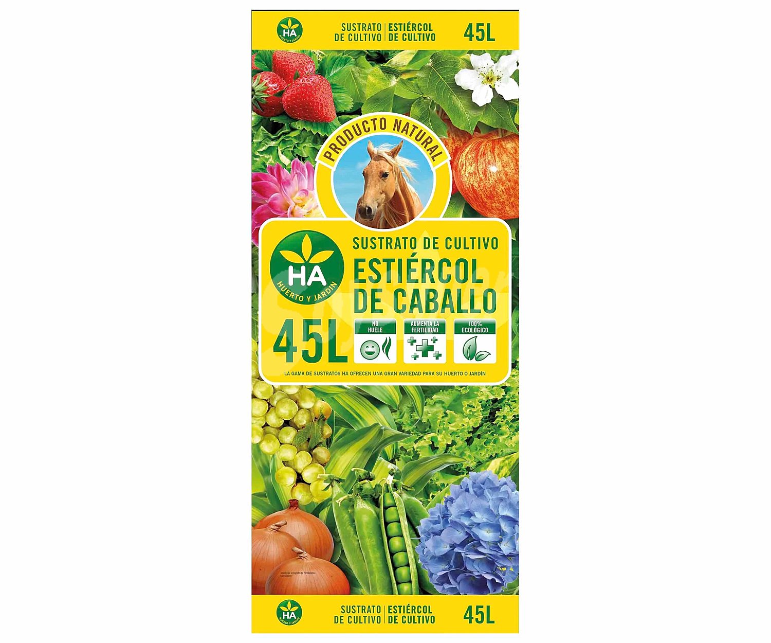 Estiércol de caballo, ideal para cultivo