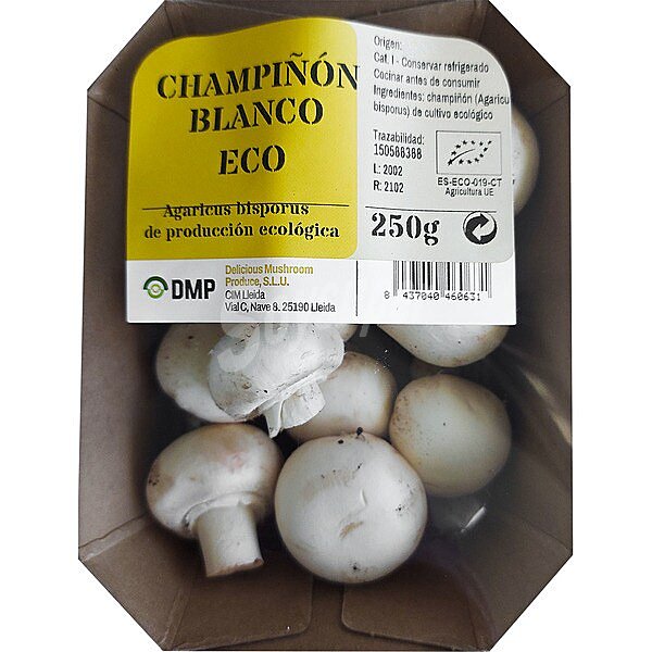 Champiñón blanco ecológico