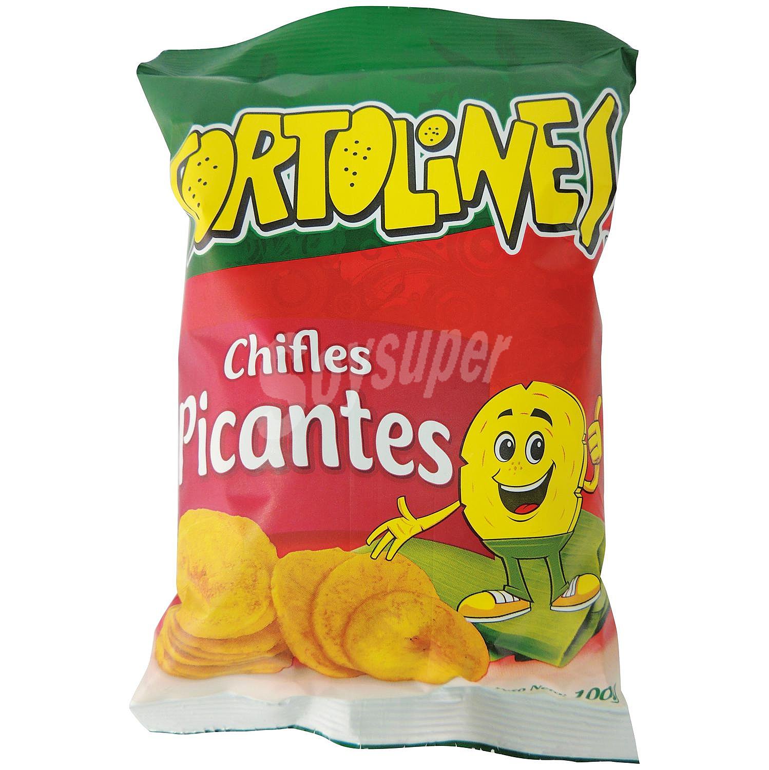 Snacks de chifles picantes Tortolines