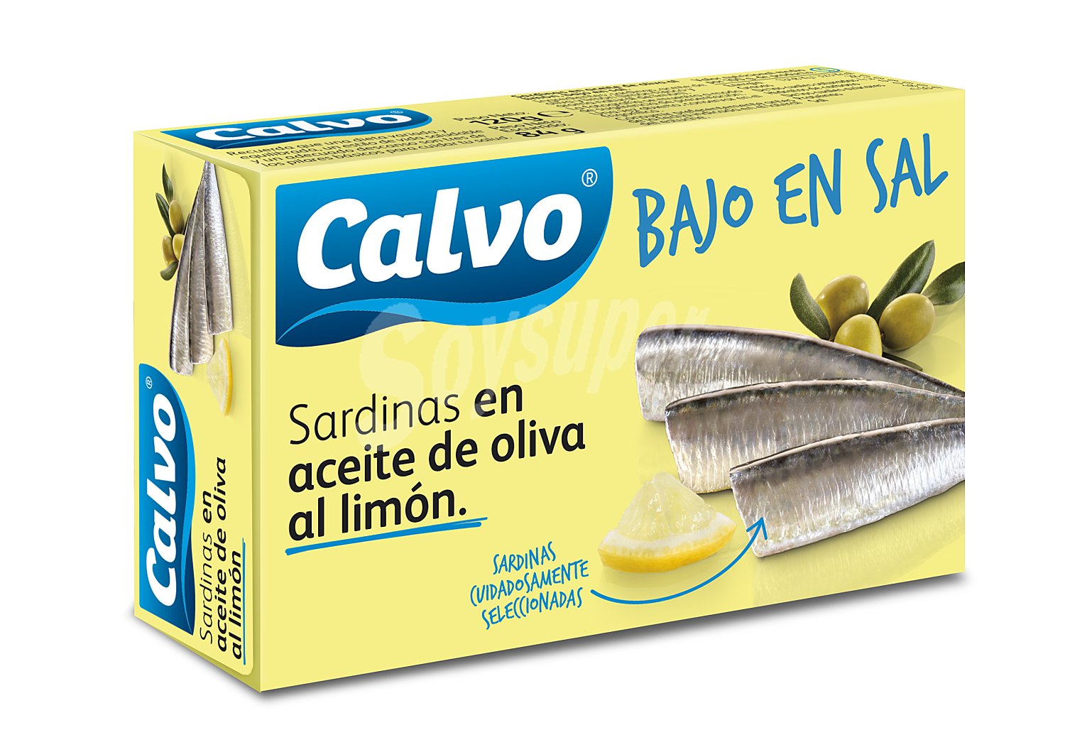 Sardinas bajas en sal en aceite de oliva al limón