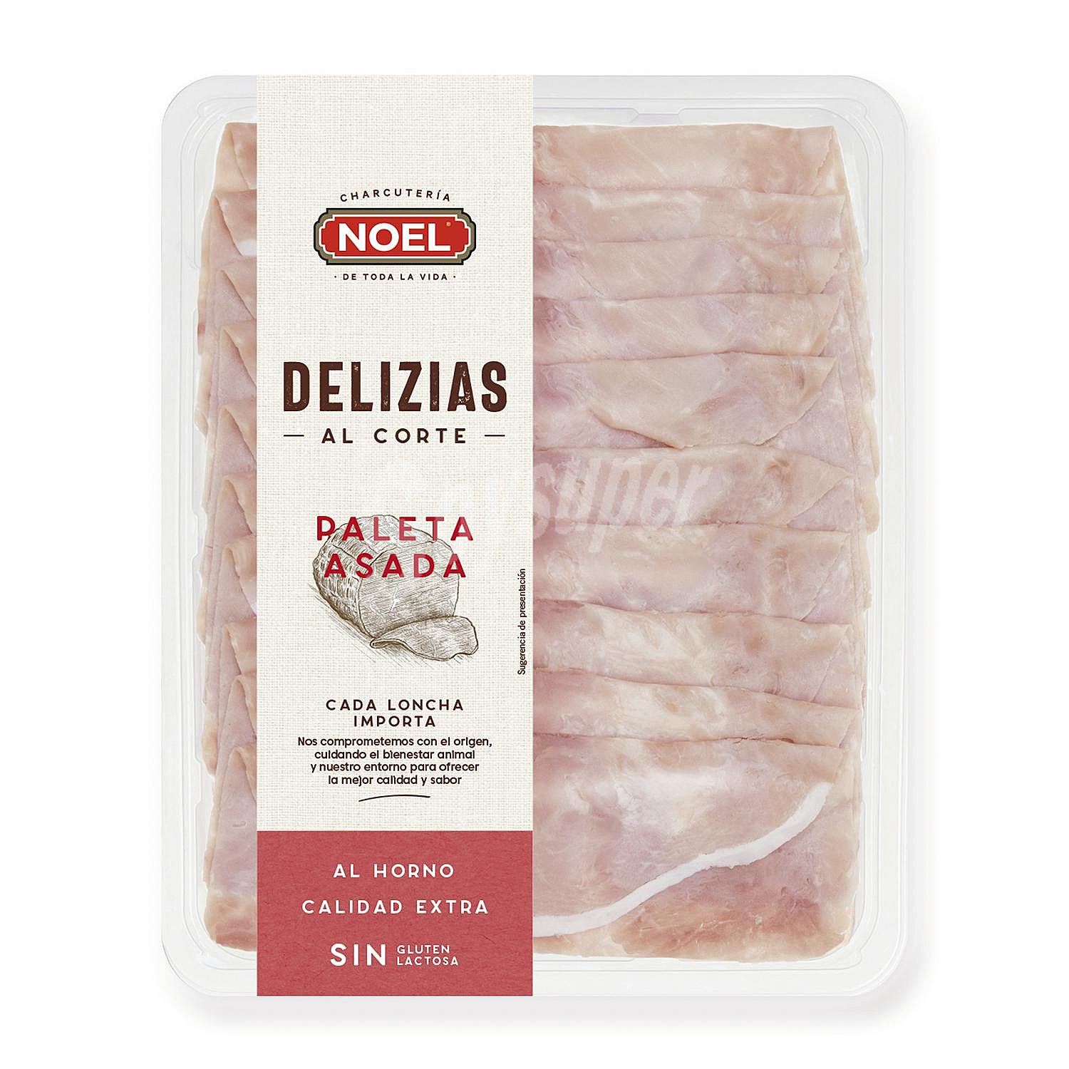 Delizias paleta asada al horno en lonchas sin gluten sin lactosa