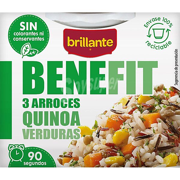 3 arroces, quinoa y verduras Benefit