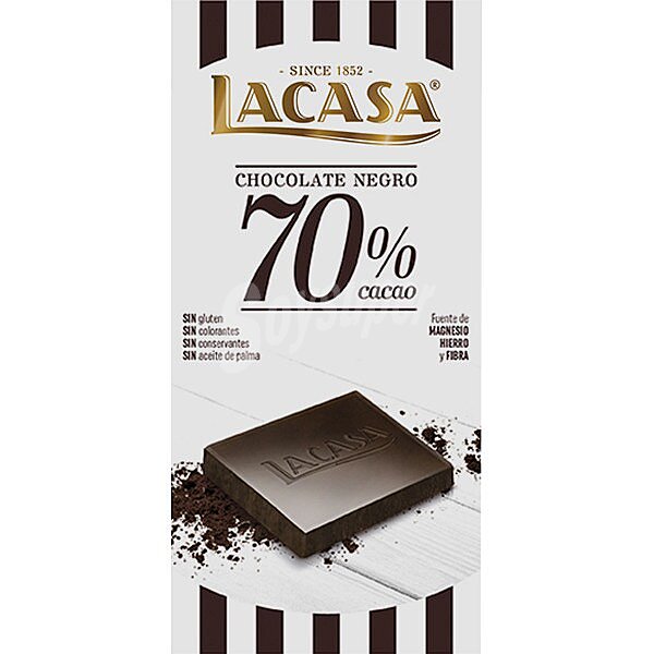 Chocolate negro 70 % cacao