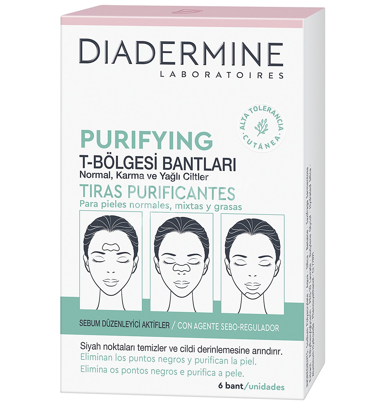 Tiras diadermine purificantes