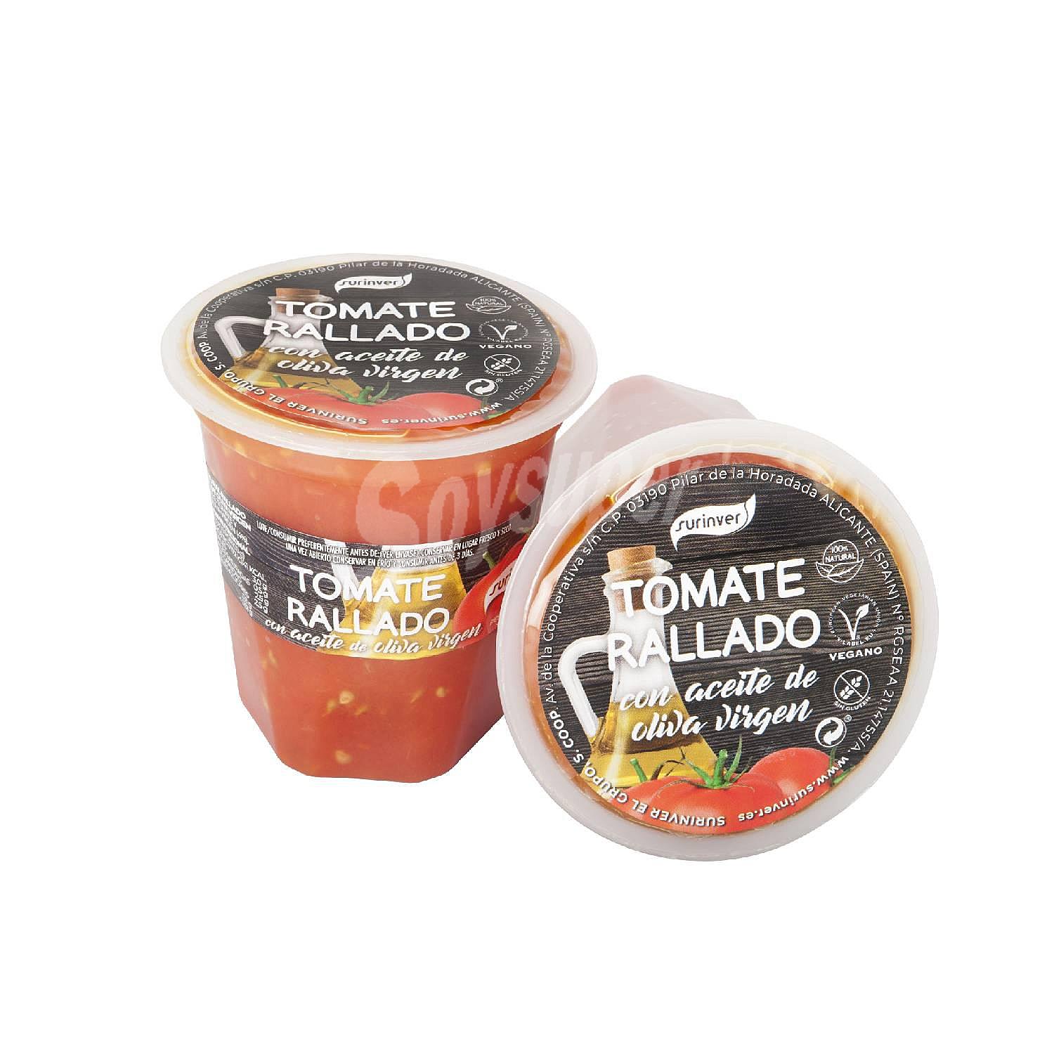 Tomate natural rallado con Aceite de Oliva Virgen