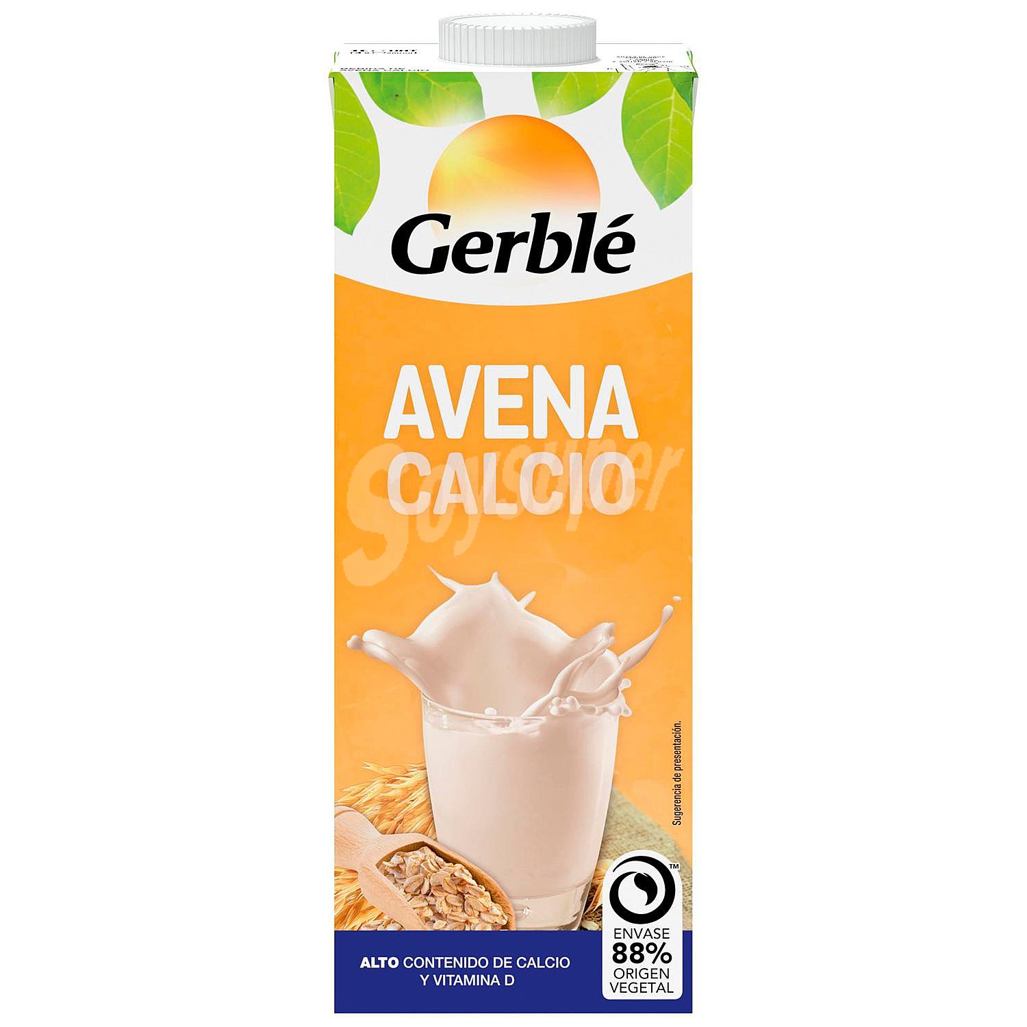 Bebida de avena calcio con betaglucanos