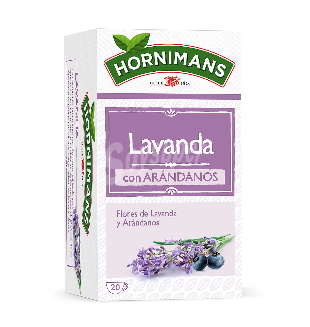 Infusiones hornimans lavanda con arándanos