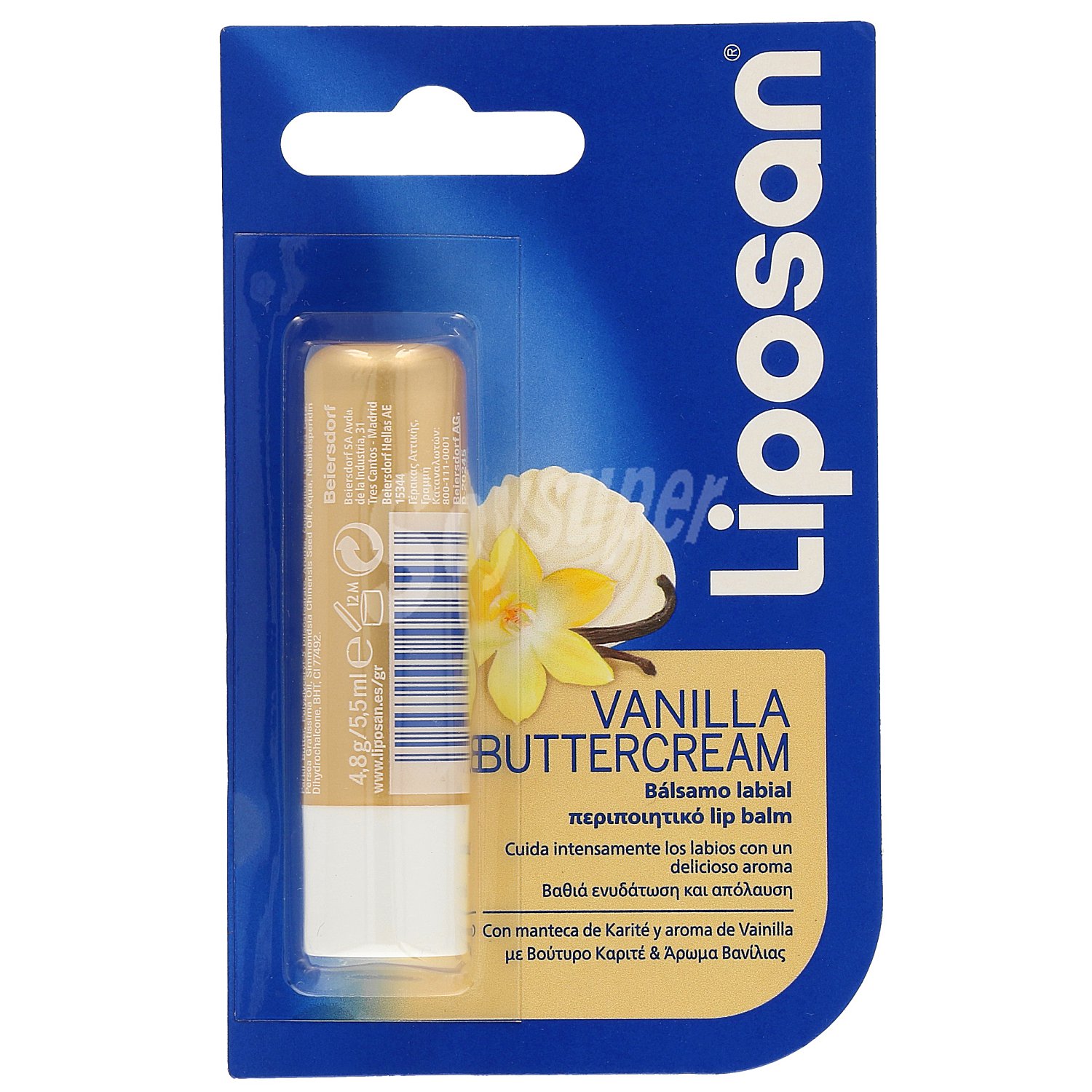 Protector labial vainilla blíster 1 ud