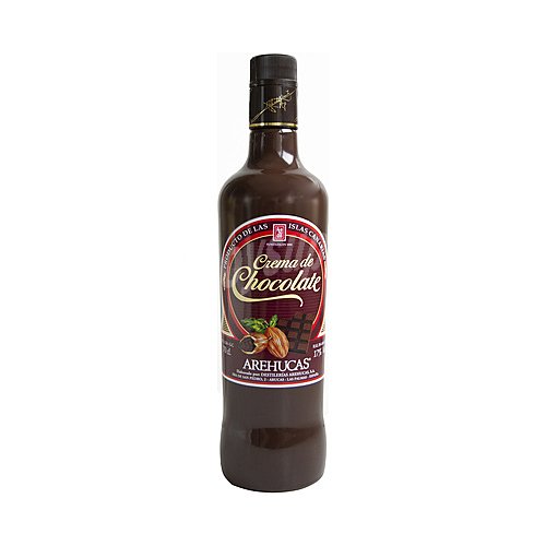 Arehucas Crema de chocolate con alcohol, elaborada en las Islas Canarias arehucas