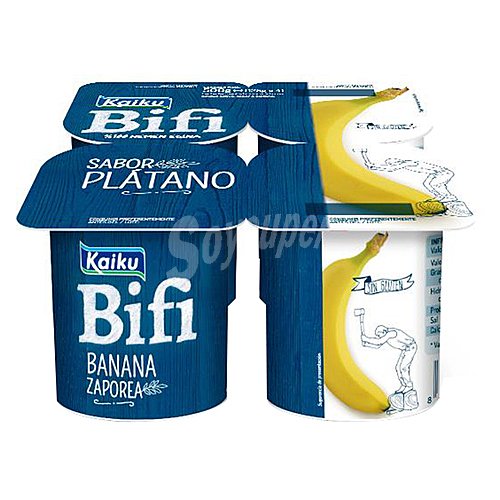 Kaiku Bifidus con sabor a plátano kaiku Bifi