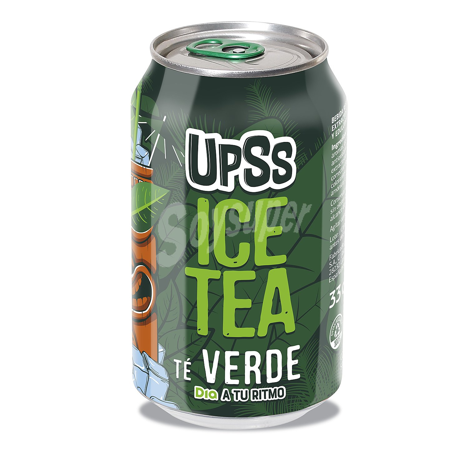 Refresco de té verde Upss