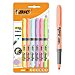 Marcadores Punta Ajustable Pastel Bic Highlighter Grip - Colores Surtidos