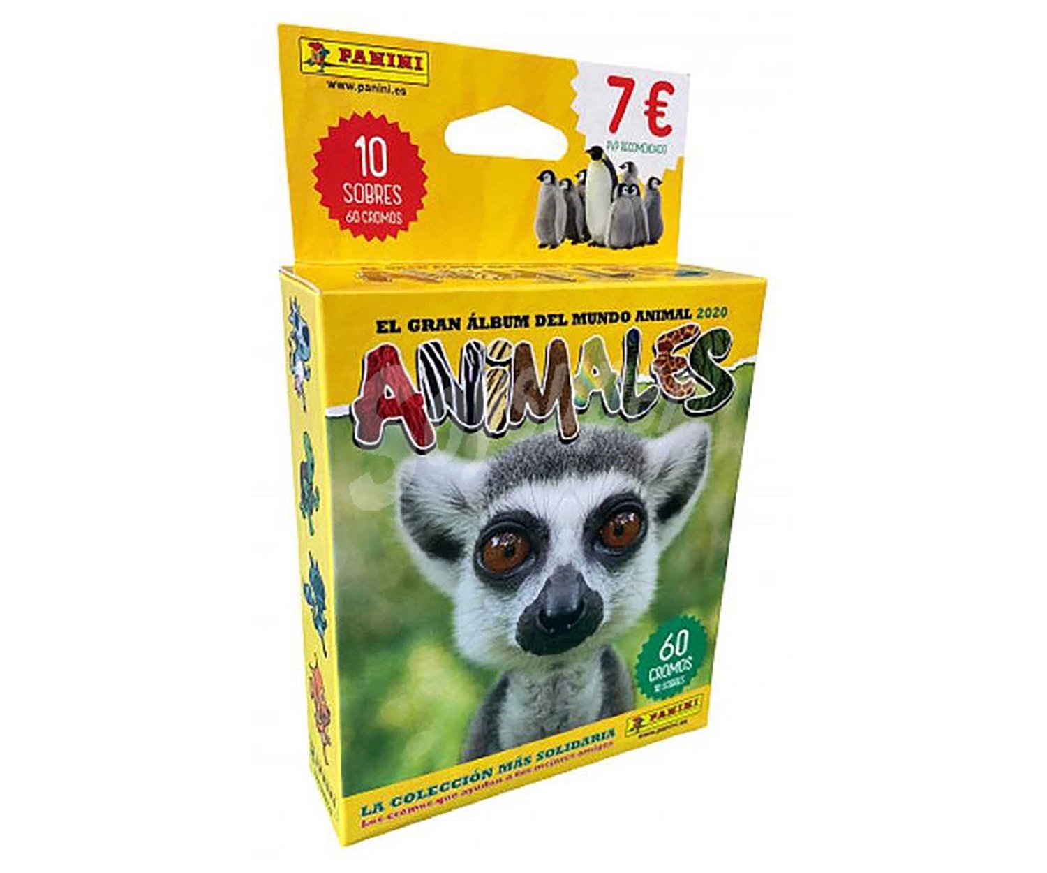 Blister con 10 sobres de Animales, panini.