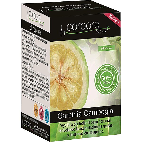 Garcinia Cambogia reduce la acumulación de grasas y la sensación de apetito ápsulas