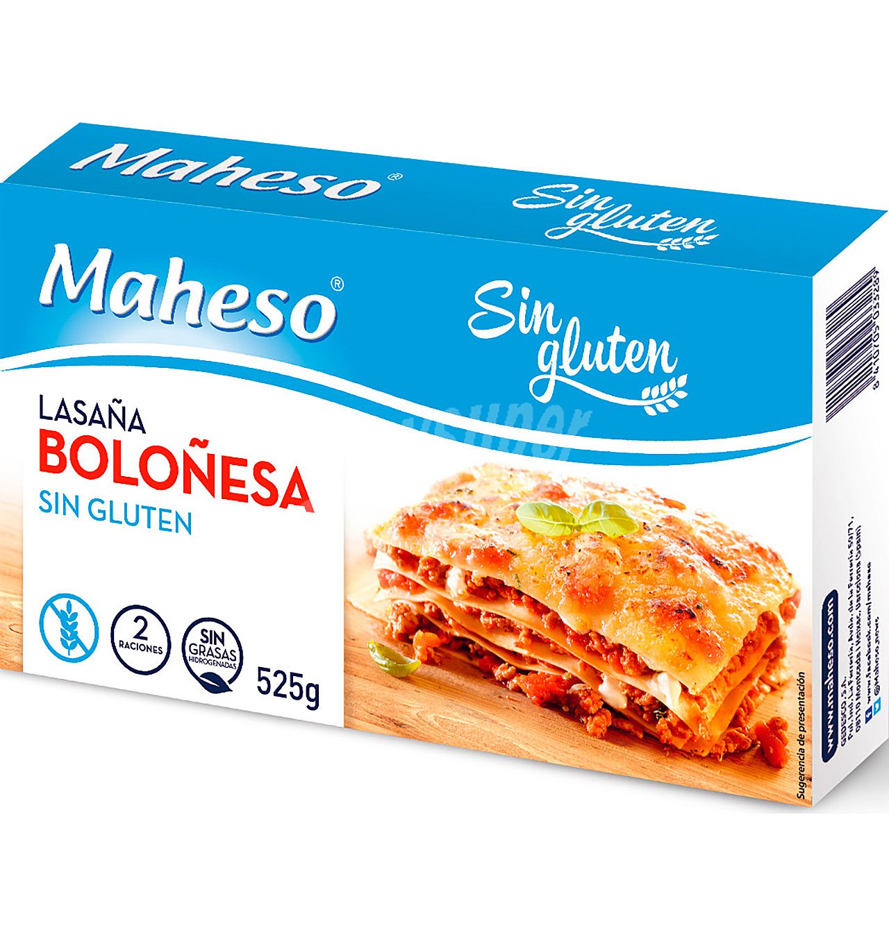 Lasaña boloñesa sin gluten 2 raciones